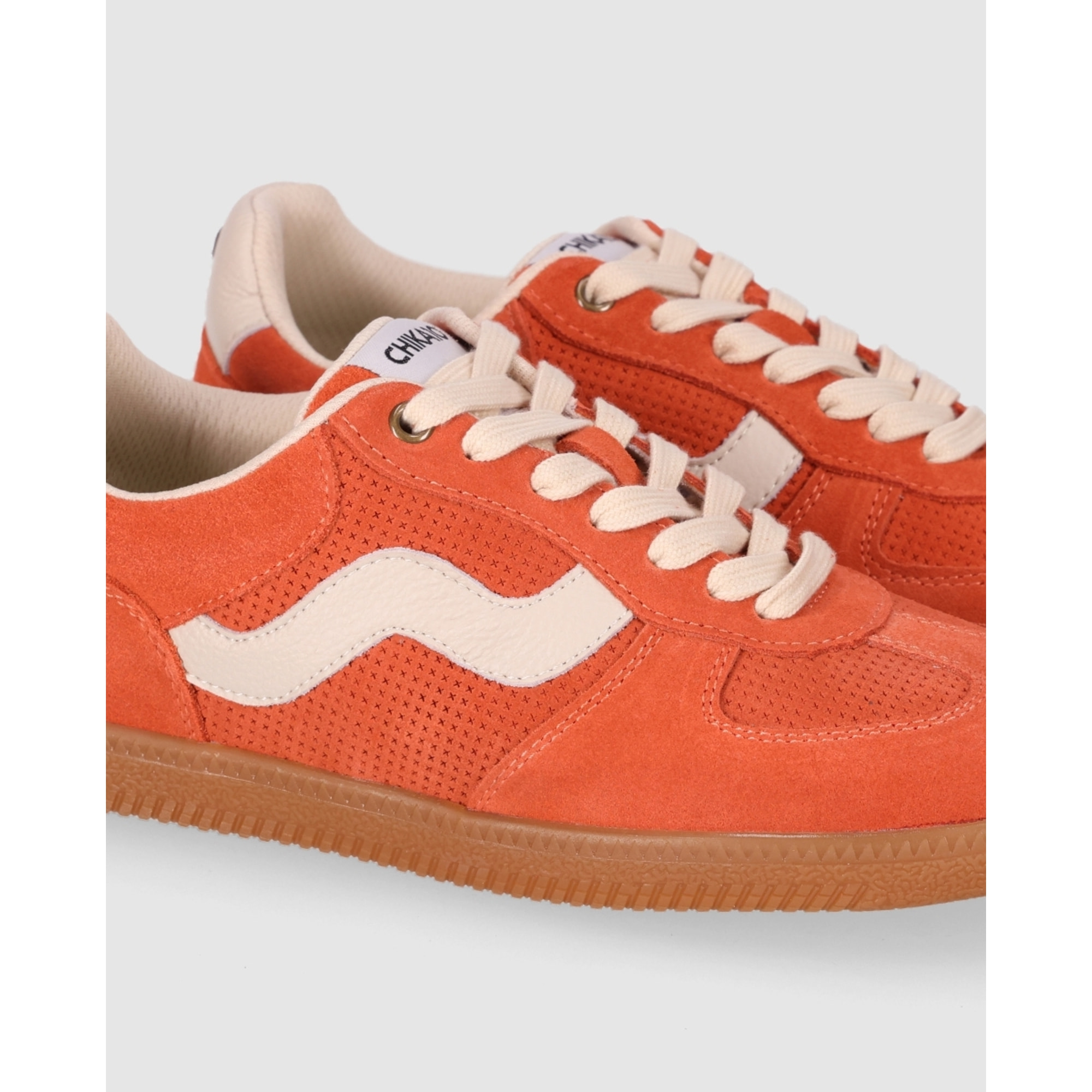 Deportivos de Serraje - Coral - Tacón: 1 cm