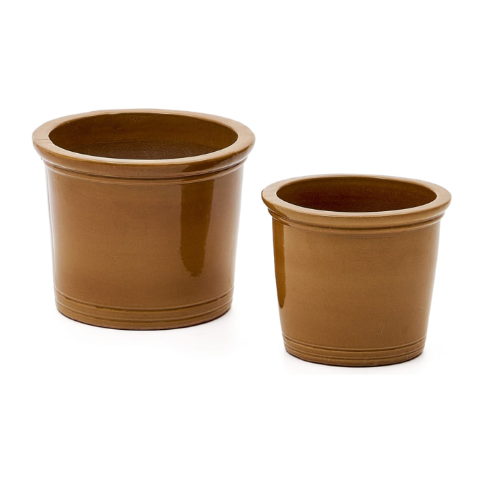 Cache-pot Ø 37 / 47 Cm Pierre / Céramique PRESILI