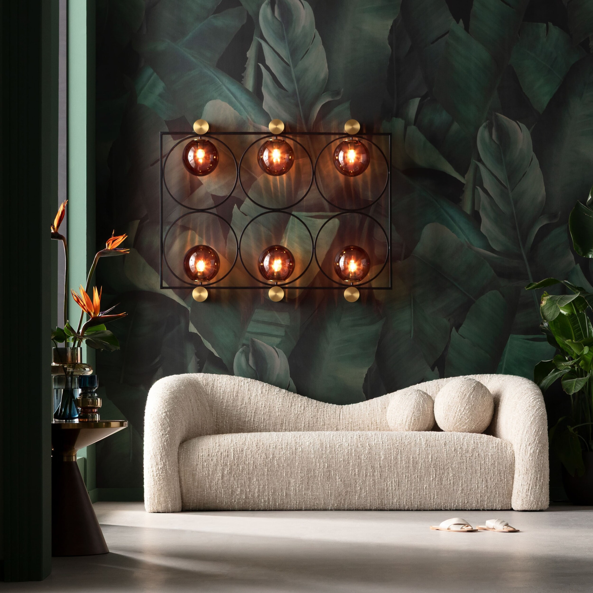 Canapé Livia Melange 2 places crème Kare Design