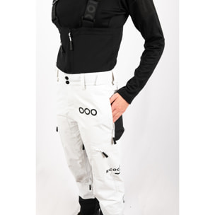 Pantalones para mujer ECOON ECOExplorer Pants Women - Blanco y negro