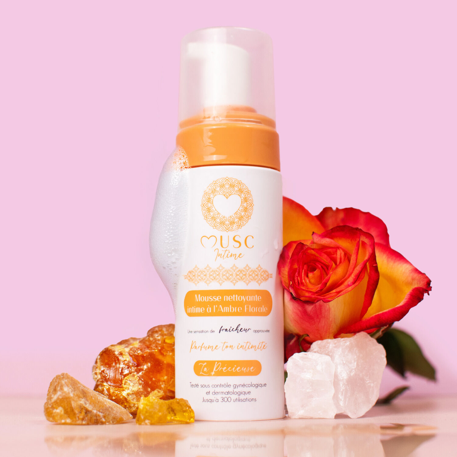 Amber Flower - Mousse Nettoyante Intime 150 ml