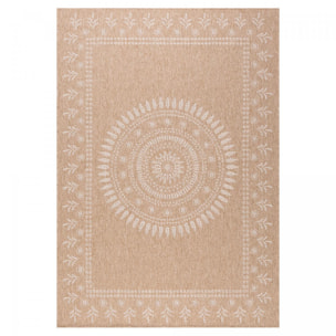 Tapis extérieur tissé kilim rond PAVE