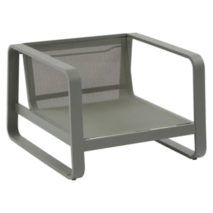 Fauteuil de salon de jardin Domilly vert laurier