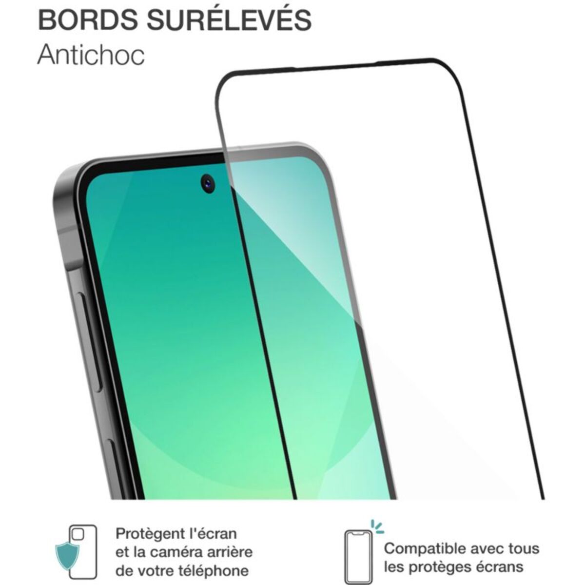 Coque BIGBEN CONNECTED A57 coque transparente +verre trempé GRS