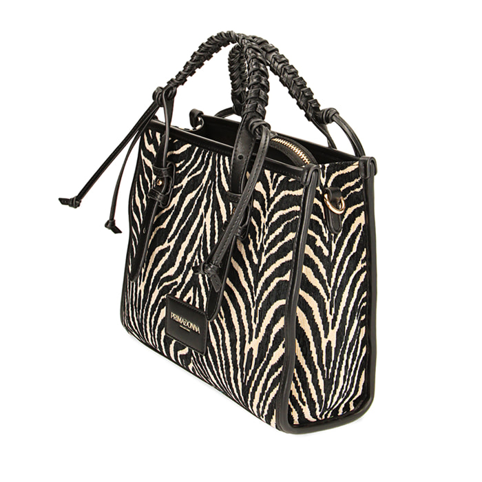Borsa a mano zebrata