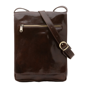 Borsa a tracolla  da uomo In Vera pelle Made in Italy 24x30x4 cm