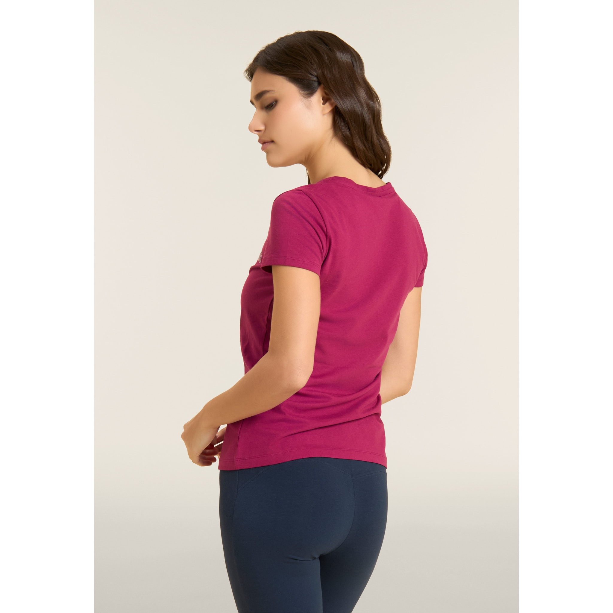 T-shirt Regular Freddy Training con Glitter sul Cuore