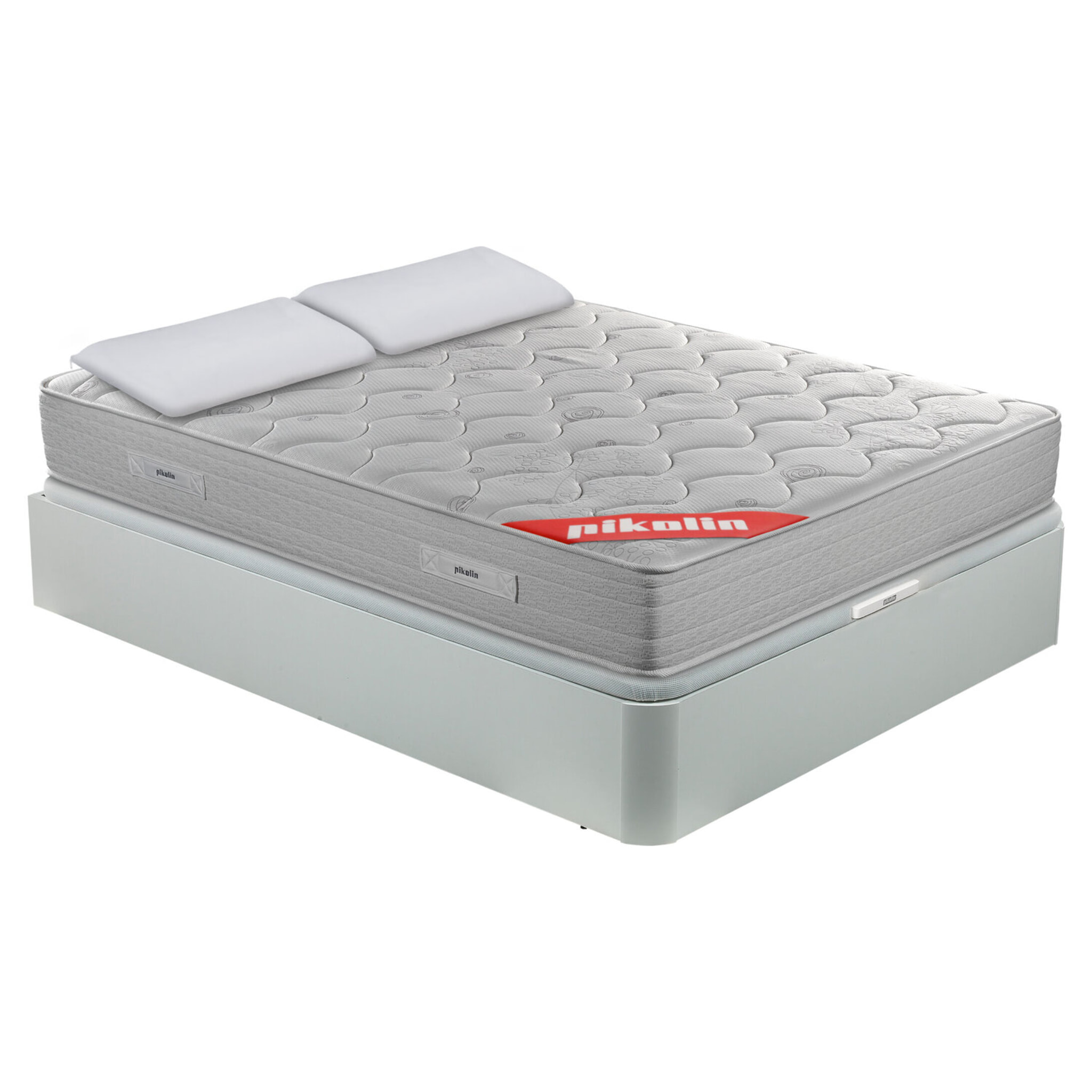 Colchón Muelles y Visco + Canapé Abatible + Almohadas de fibra | ENVIO, MONTAJE Y RETIRADA INCLUIDO | Normablock®