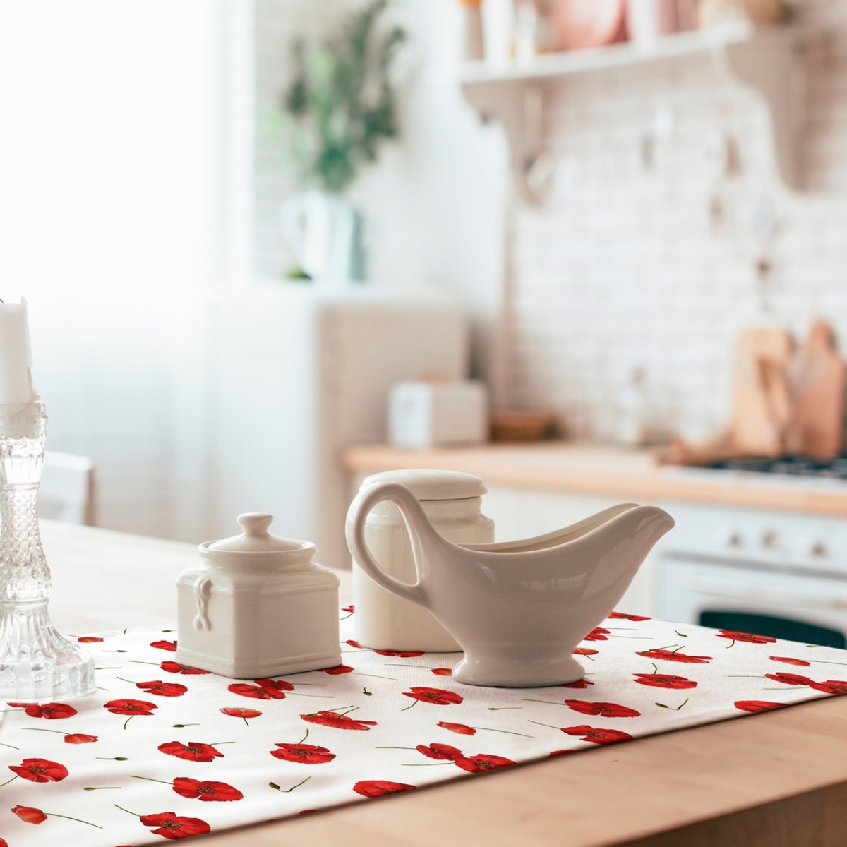 Chemin de table CROUNCH ROUGE