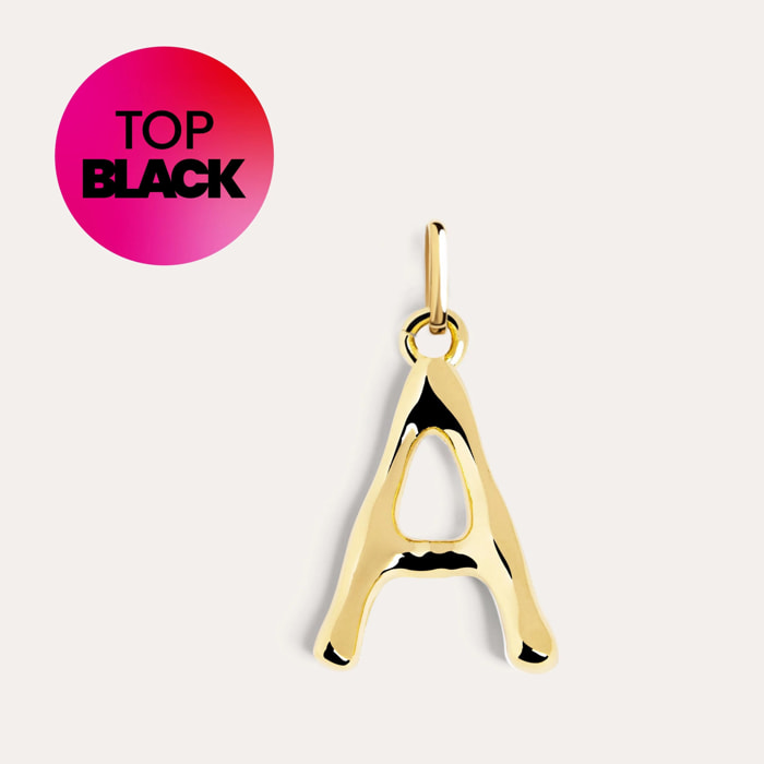 Charm Letter XL Baño Oro