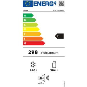 Réfrigérateur multi portes HAIER HFR5719EWMG