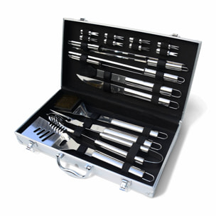 Mallette d'ustensiles pour barbecue (18 pièces) MALLETTE D'USTENSILES