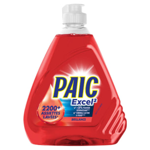 Pack de 12 - PAIC Liquide Vaisselle Paic Excel² Brillance 500ml