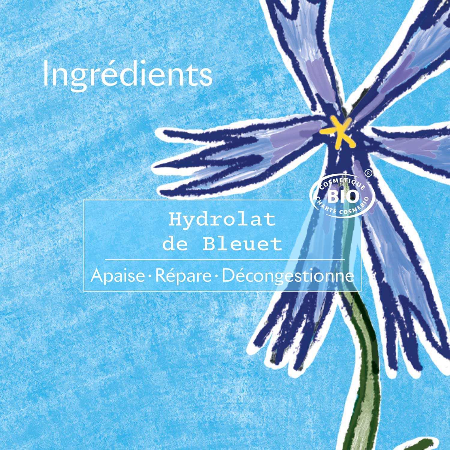 Véritable Eau Florale - Bleuet Messicole Bio 200 ml