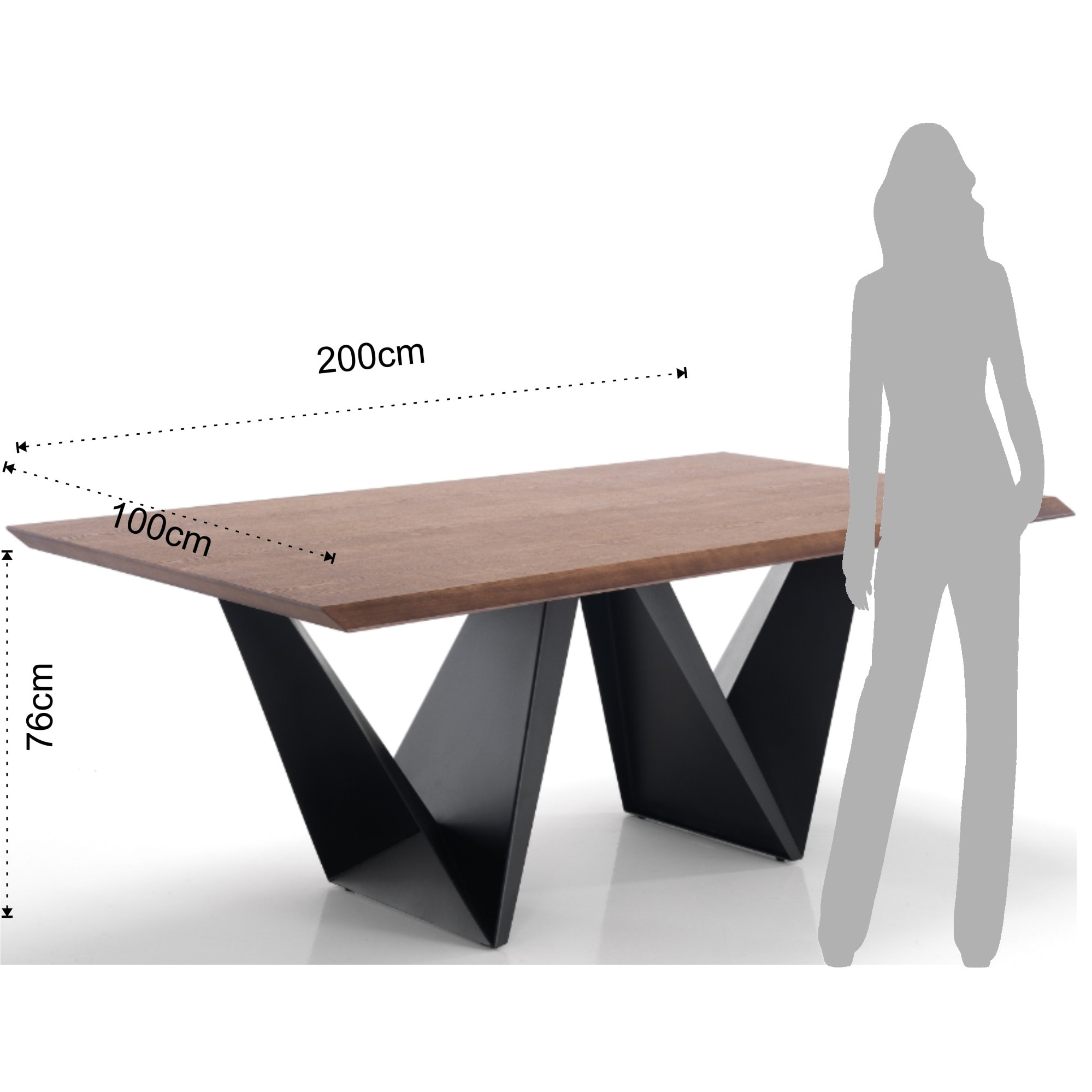 Tomasucci table fixe CLEFT Multicolore