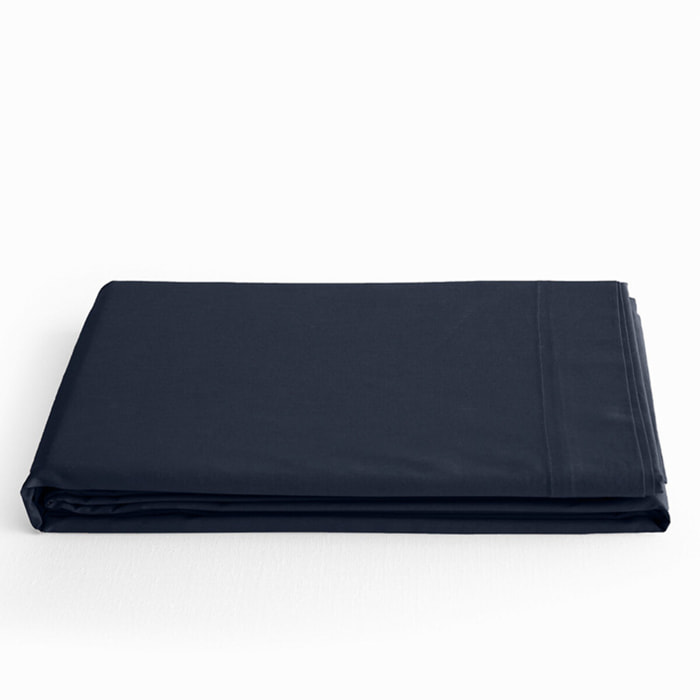 Drap plat "Prémium" - Couleur Bleu Nuit