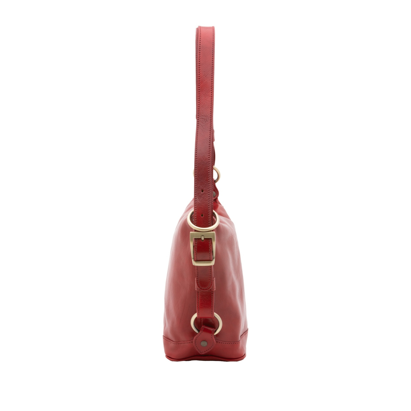 Borsa a secchiello da donna - Modello False - Vera pelle - 25.0 x 28.0 x 14.0 cm