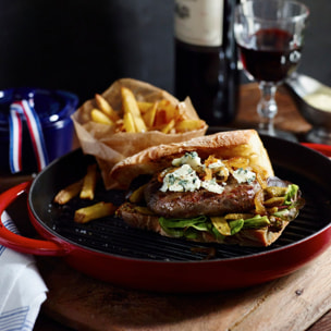 Poêle avec 2 poignées 26 cm, Fonte, Cerise