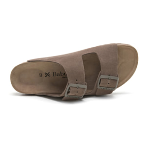 SANDALIA BABUNKERS MARRON