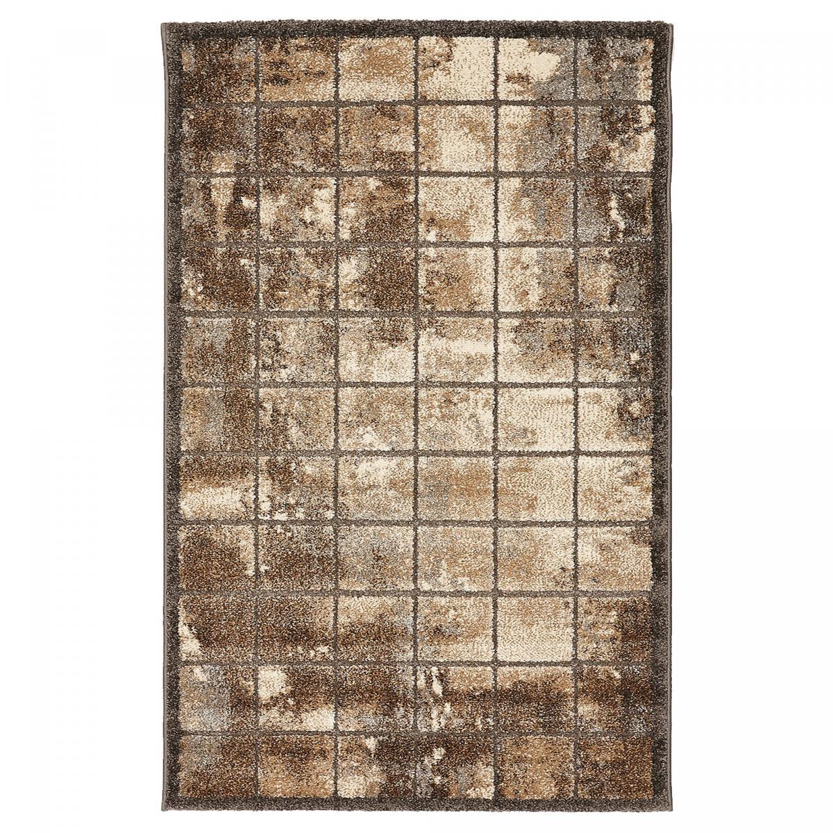 Tapis salon et chambre tissé motif géométrique REPE