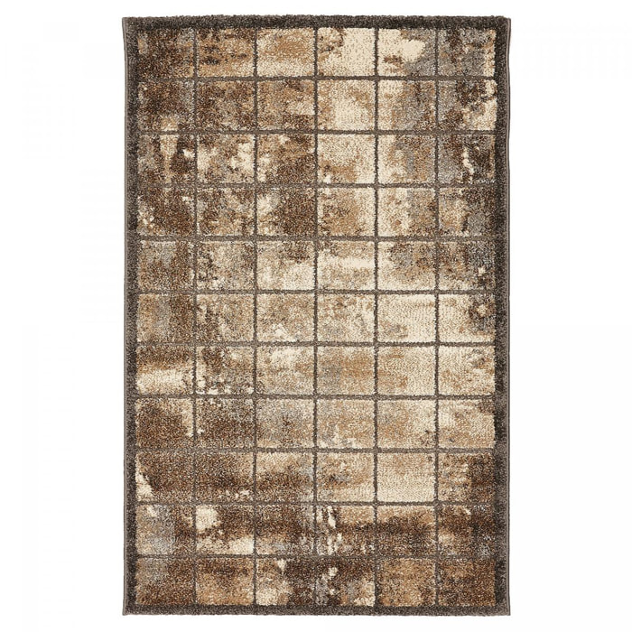 Tapis salon et chambre tissé motif géométrique REPE