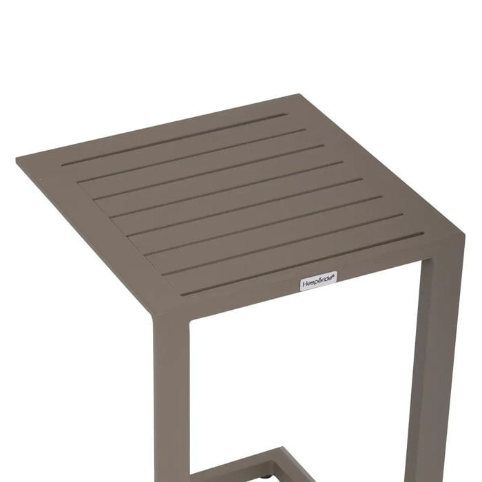 Table d'appoint de jardin Evasion 38x38cm café