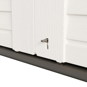 Armadio contenitore alto in resina bianca 125x73x202 cm – Andy