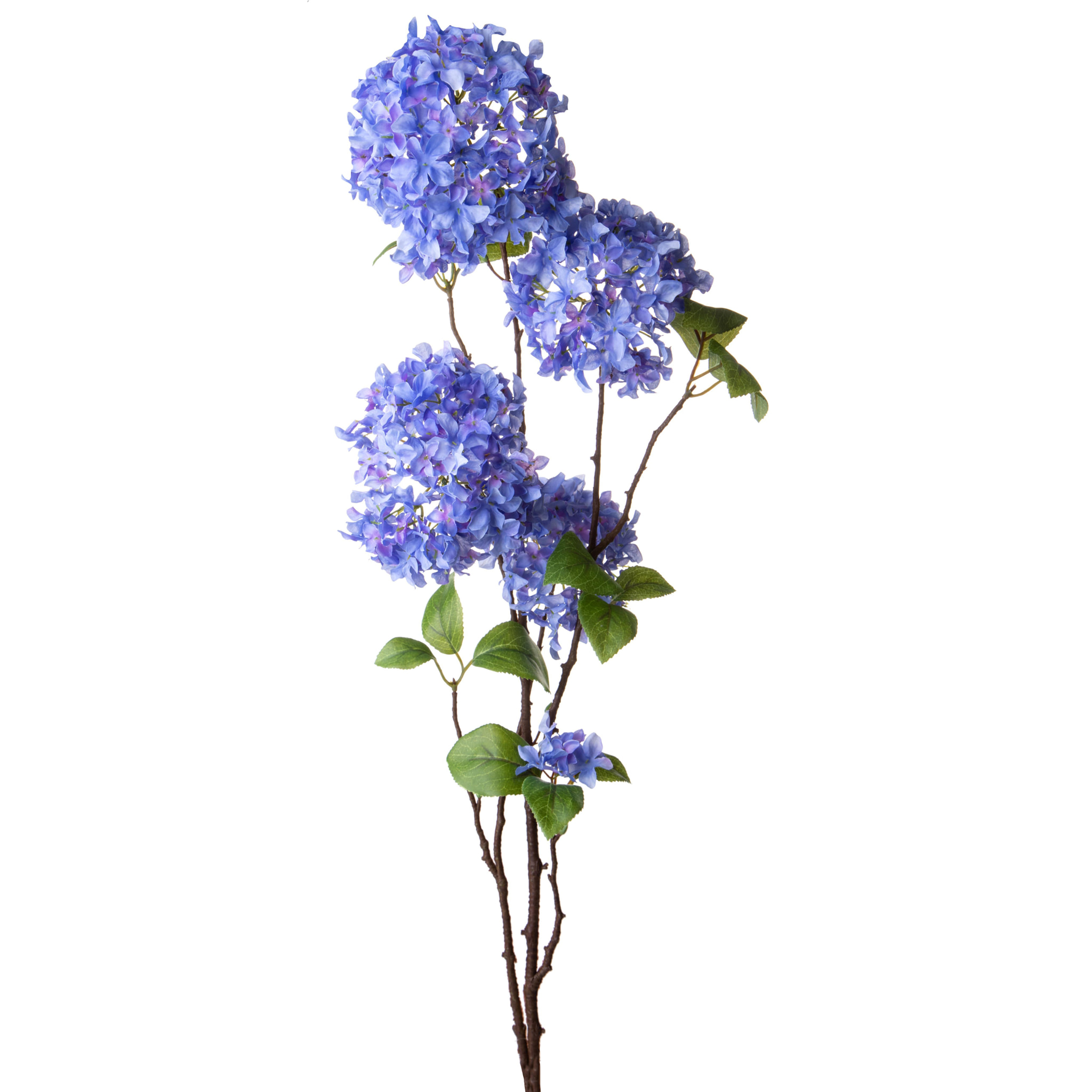 Ortensia 110 Cm Per 6 Fiori   - Pezzi 2 - 28X110X28cm - Colore: Blu - Bianchi Dino - Fiori Artificiali