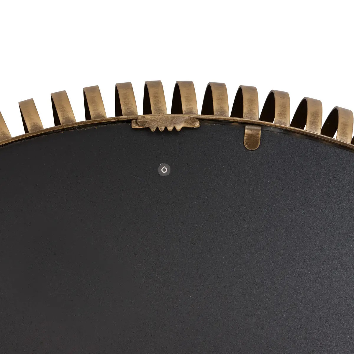 Miroir rond Barrel D.90cm doré métallisé