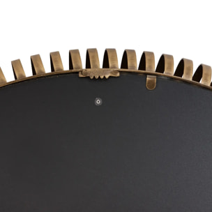 Miroir rond Barrel D.90cm doré métallisé