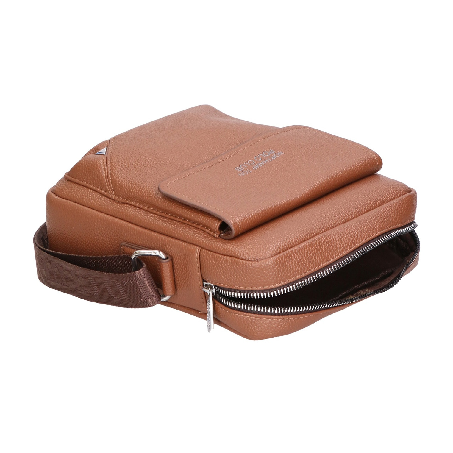 Borsa a tracolla uomo - Modello False - 100% pelle PU - 20.0 x 24.0 x 6.0 cm