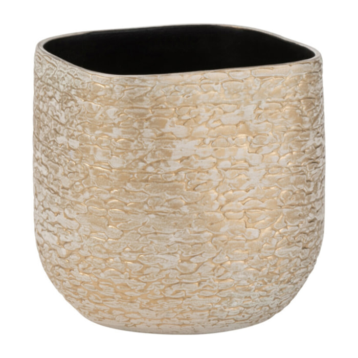 J-Line cache-pot Audrey - céramique - champagne - extra small - 2 pcs - Ø 16 cm