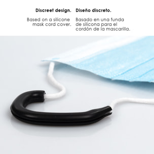 Protettore per orecchie per maschere, in silicone chirurgico