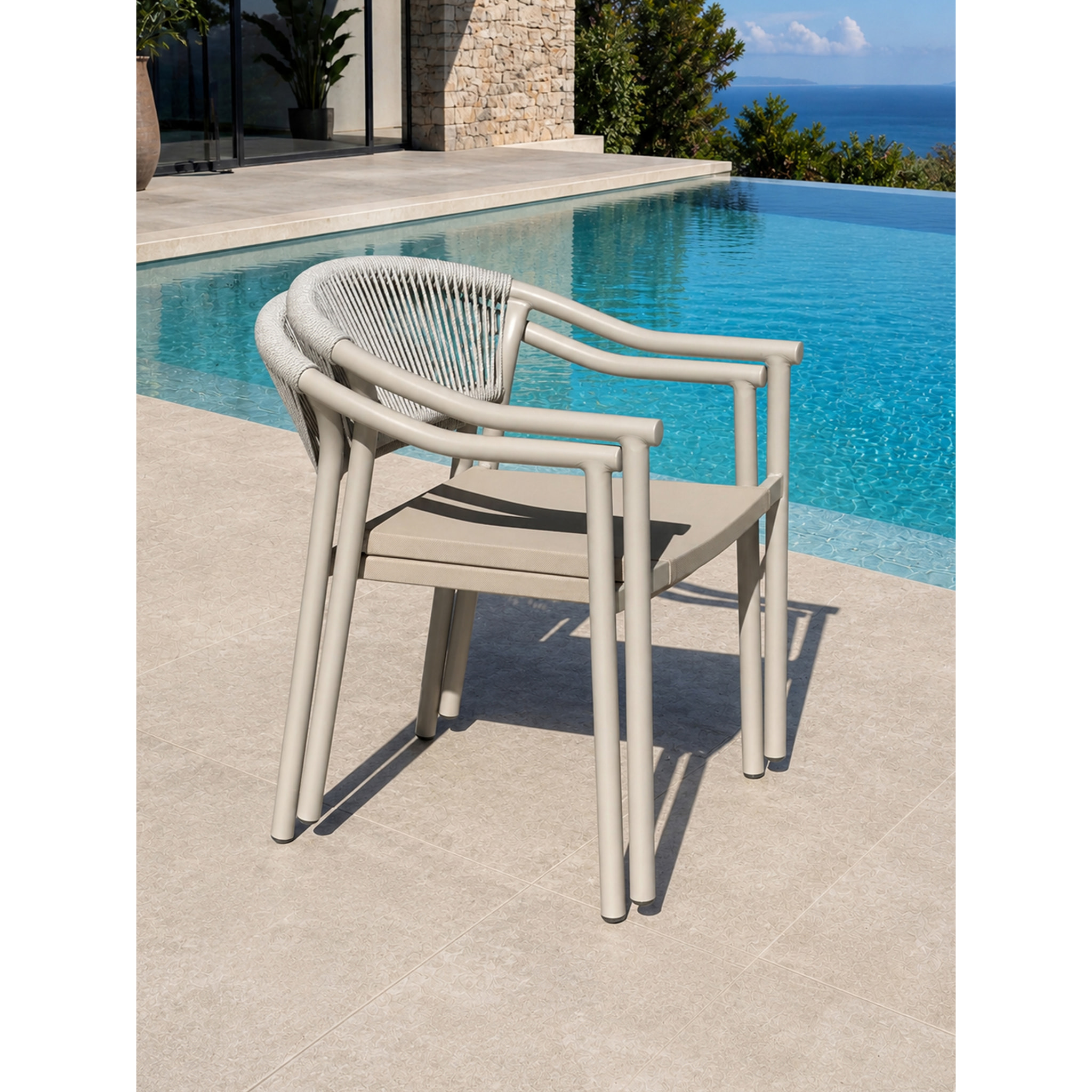 SUMBA - Lot de 2 fauteuils de jardin