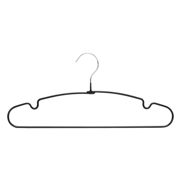 Set de 10 cintres ronds métal PVC