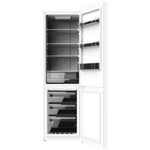 Frigorífico Combi 2 Puertas Bolero CoolMarket Combi 250 Inox E. 250 L, Altura 18