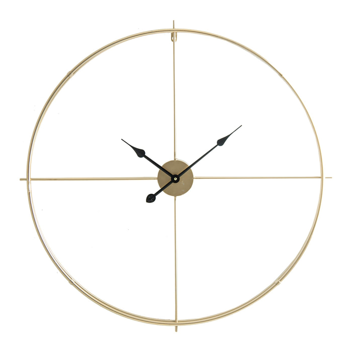 Reloj Pared Veresa, de Hierro, en color Oro, de 84x6x84cm