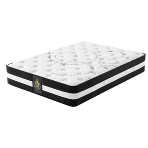 Matelas Excellence | 30 cm | Mémoire de forme et Ressorts ensachés | Réduit les points de pression | Soutien morphologique