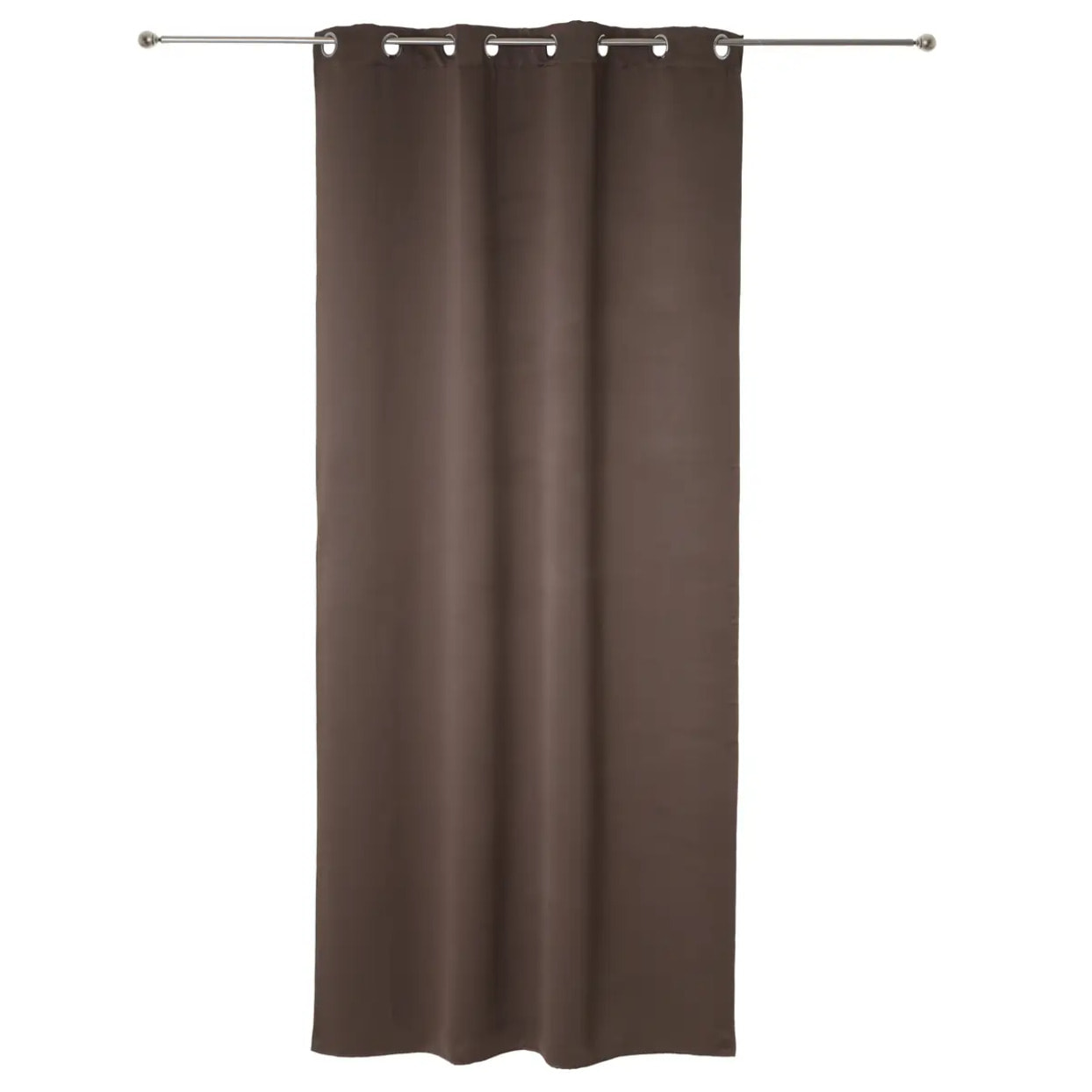 Lot de 2 rideaux occultants gris taupe - 135x240 cm