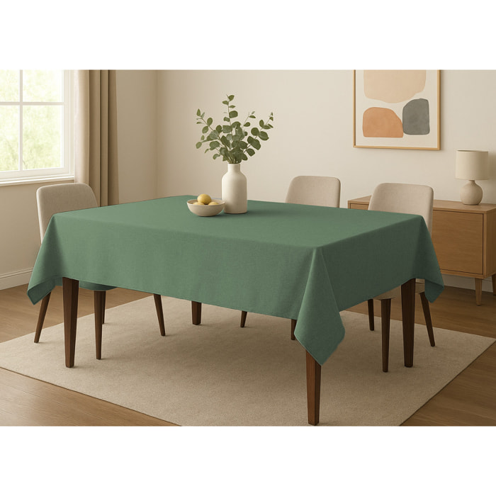 Tovaglia Cucina Soggiorno Antimacchia Idrorepellente Tinta Unita Linen