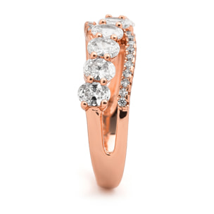 Anillo Erling acabado oro rosa 18k