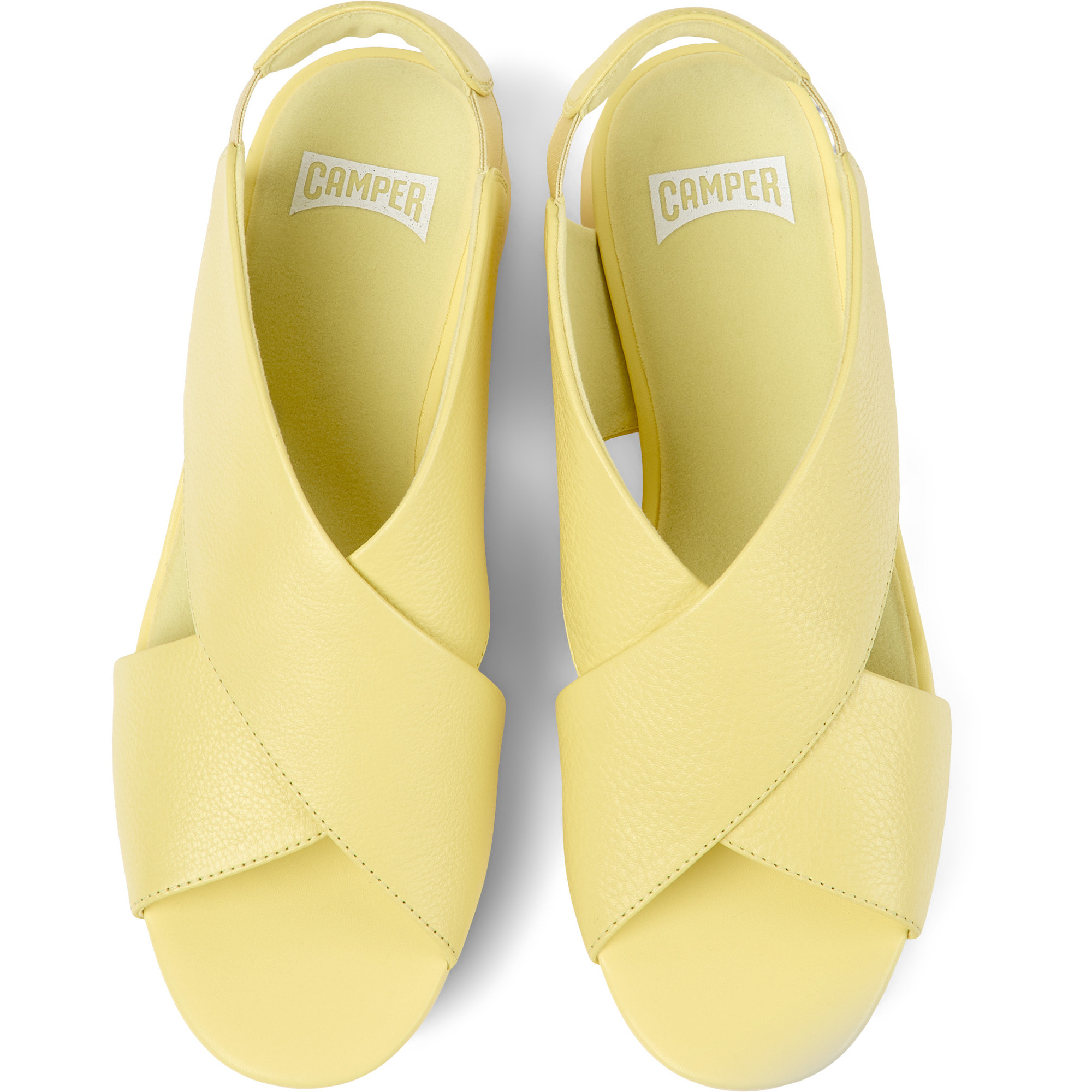 Sandalias - CAMPER Balloon - Amarillo - Cuero liso