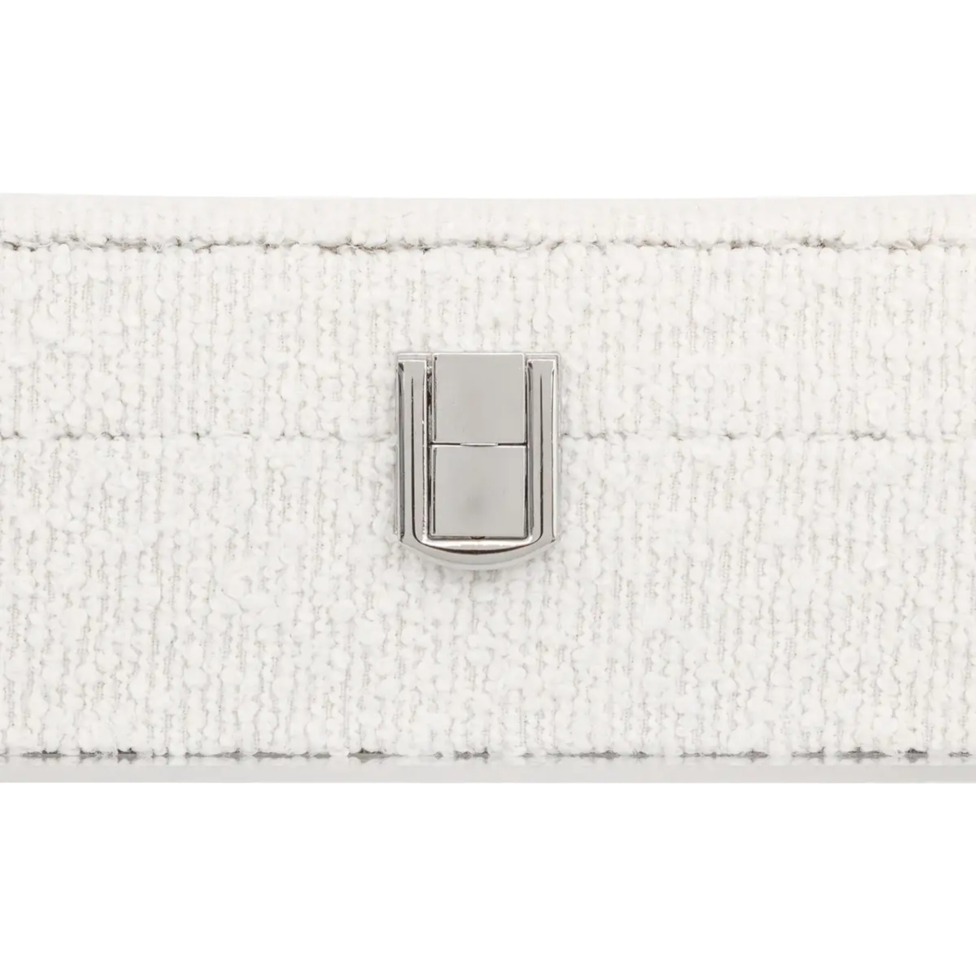 Boîte à bijou "Loe" bouclette blanc 28x19cm