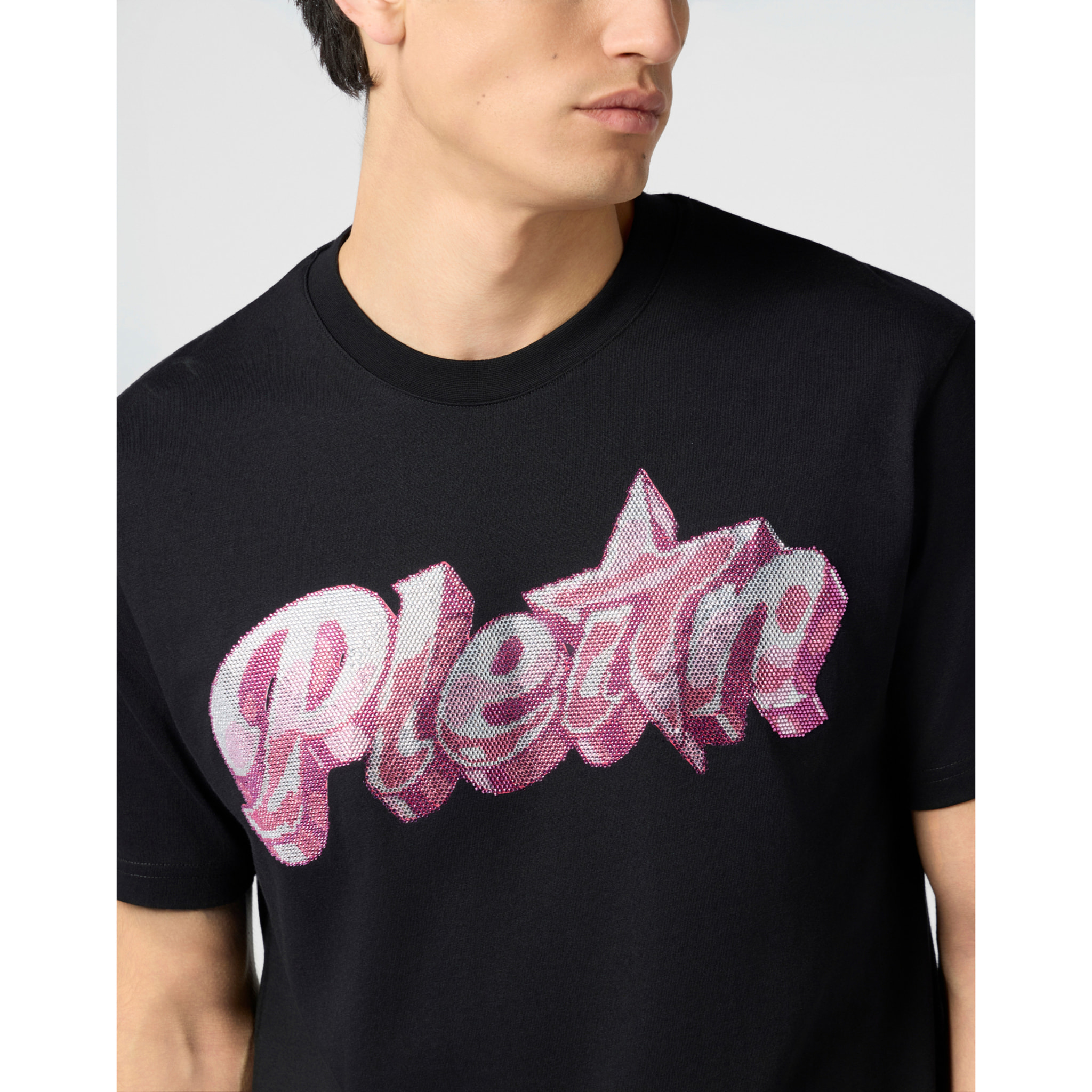 PHILIPP PLEIN Camiseta de cuello redondo y manga corta