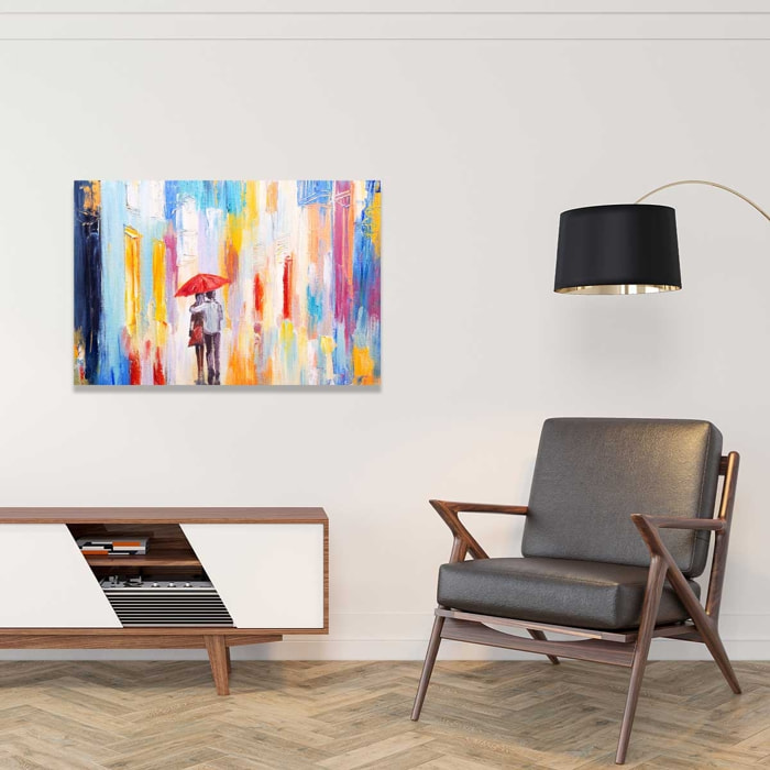 Tableau parapluie rouge Tableau alu Dibond