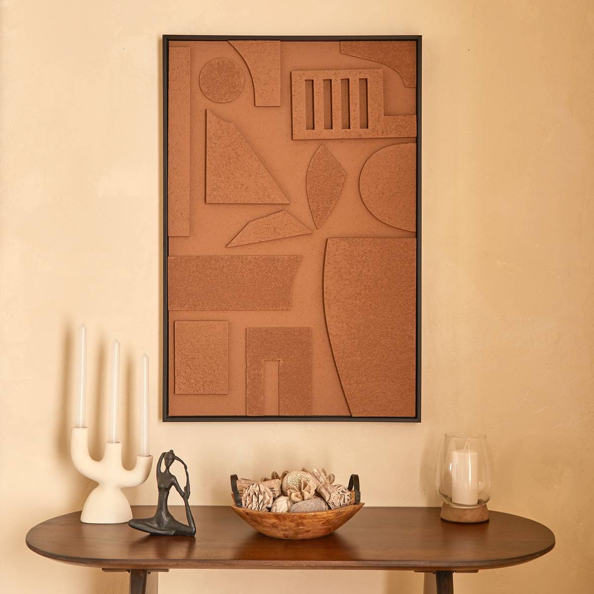 Toile 3D Jilani marron 60x90cm