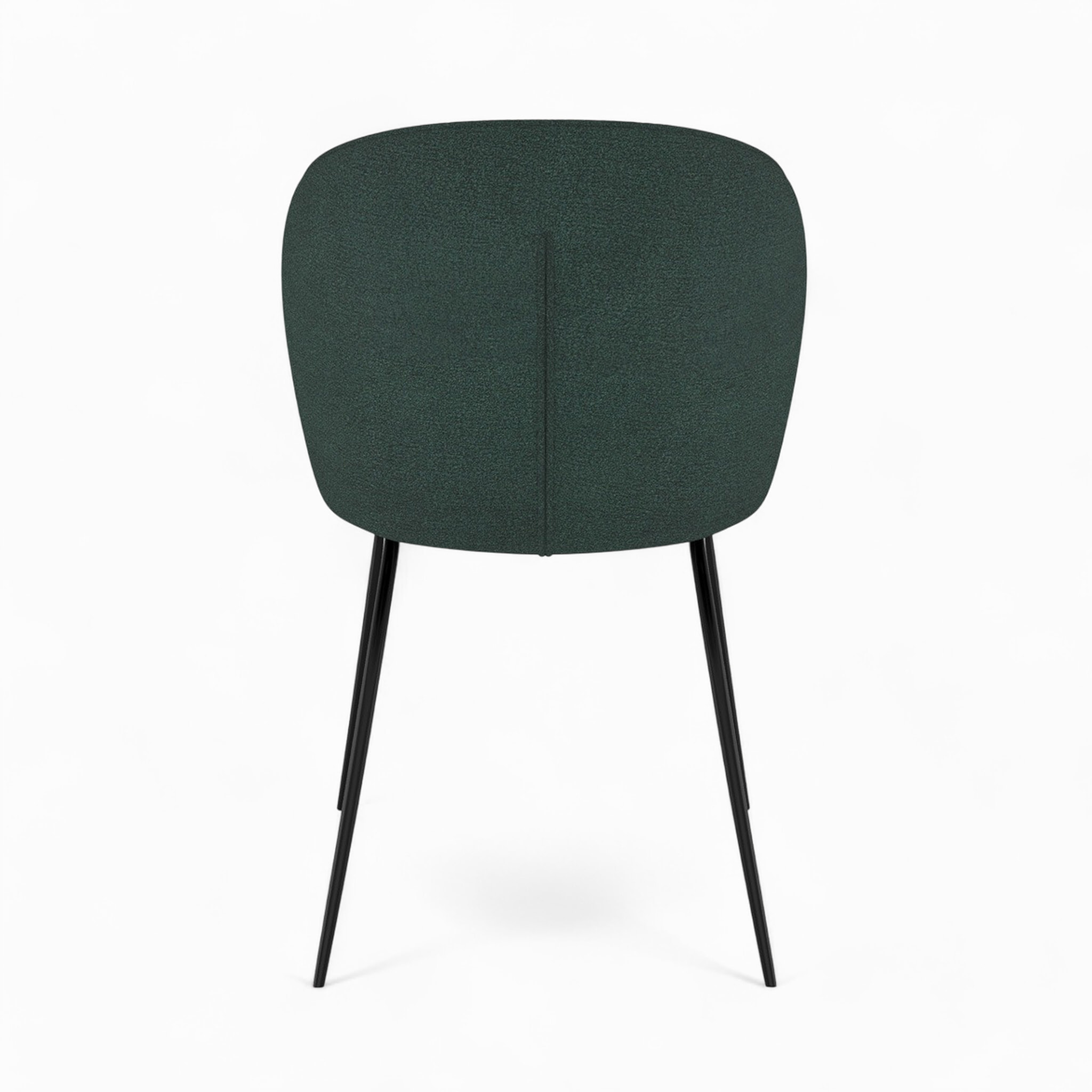 Pack 4 chaises en tissu bouclé jaune et vert - Groom