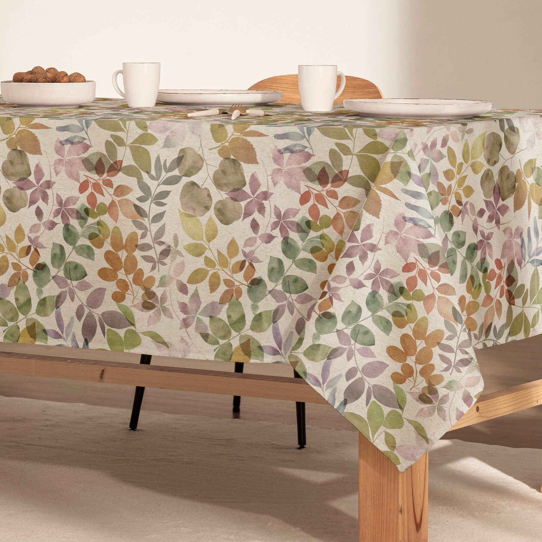 Mantel estampado antimanchas NAIROBI MULTICOLOR