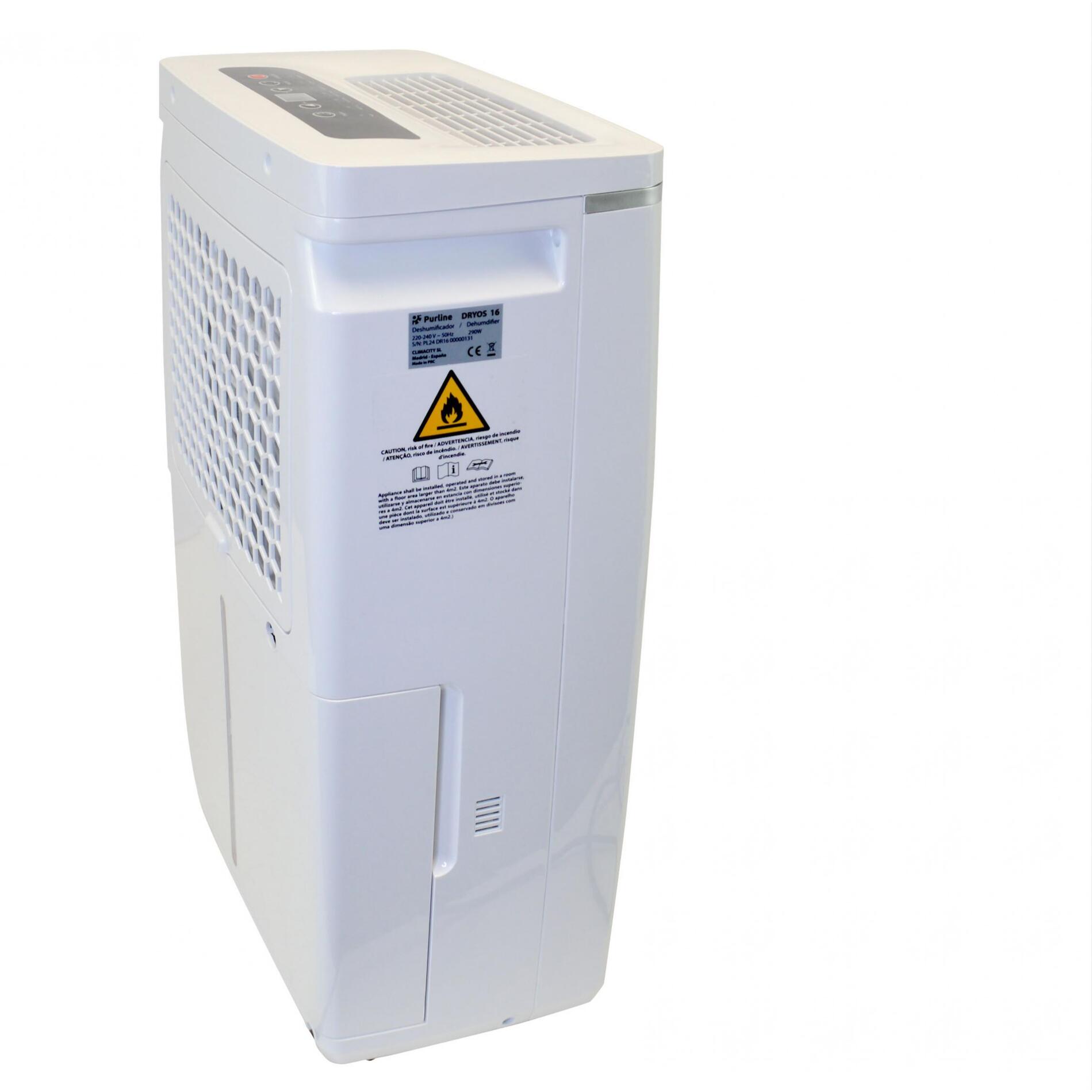 Deshumidificador con compresor de 16 l/d DRYOS 16 PURLINE