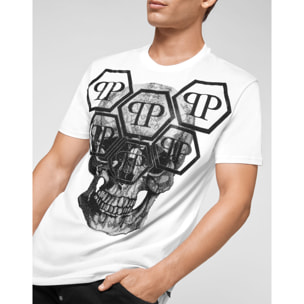 PHILIPP PLEIN Camiseta de cuello redondo y manga corta SKULL